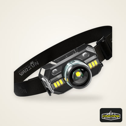 WARSUN WD09 Powerful Led Headlamp Headlight Zoom Head Lamp Flashlight 18650 battery USB Rechargeable Fishing Lantern Head Torch