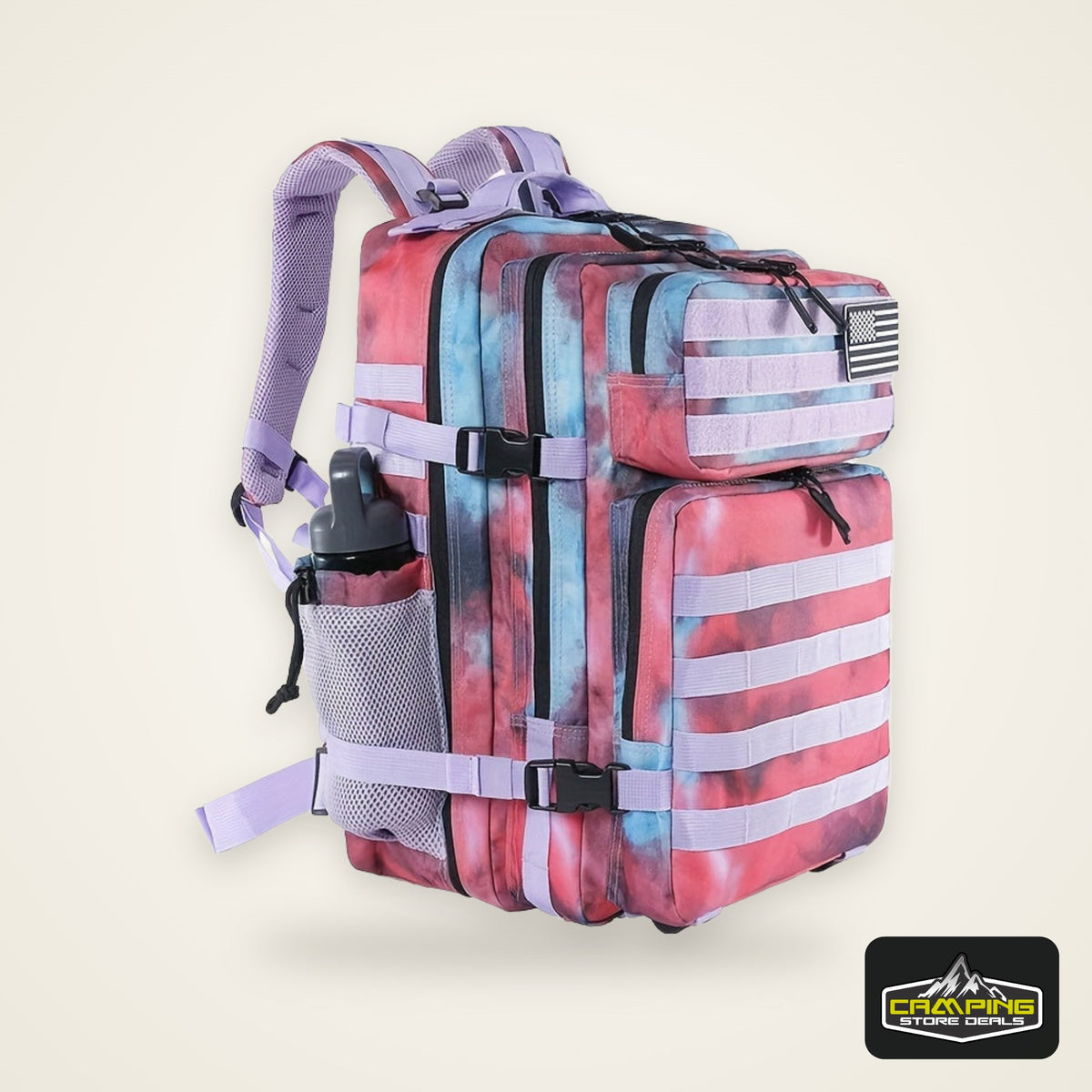 Waterproof Hiking Backpack - Durable Camping Bag for Outdoor Adventures with Rain Cover and Multiple Compartments