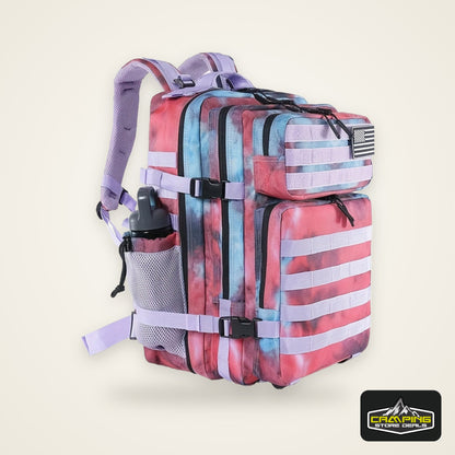 Waterproof Hiking Backpack - Durable Camping Bag for Outdoor Adventures with Rain Cover and Multiple Compartments