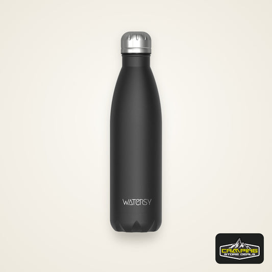 WATERSY 500ml Stainless Steel Water Bottle Insulated Vacuum Flask Double Wall Thermal Cup Keep Cold Hot Sports Kettle