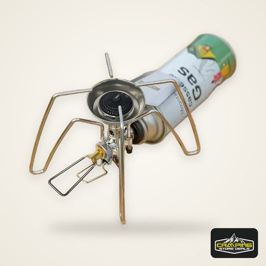 WESTTUNE Camping Spider Stove Outdoor Folding Card Stove Portable Windproof Gas Burner Camping Tableware for Hiking Picnic BBQ
