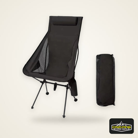 WESTTUNE Portable Folding Camping Chair with Headrest Lightweight Tourist Chairs Aluminum Alloy Fishing Chair Outdoor Furniture