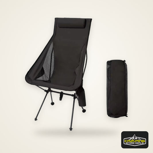 Westtune Portable Folding Camping Chair with Headrest Lightweight Tourist Chairs Aluminum Alloy Fishing Chair Outdoor Furniture