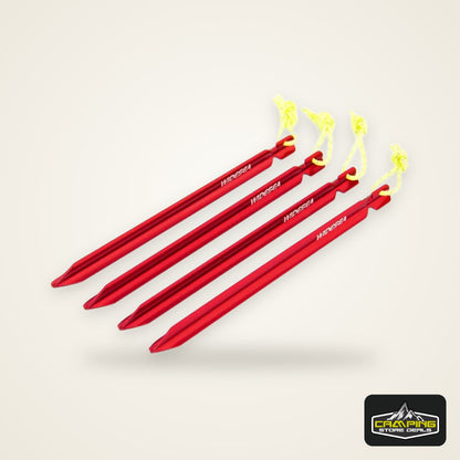 Widesea Camping 4pc/set Tent Pegs Stakes Nails for Hard Snow Floor Outdoor Accessories Shelter Equipment Supplies Hiking Tourist