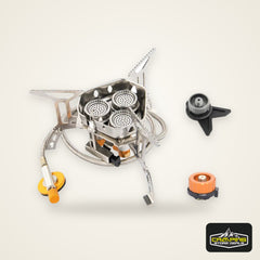 Widesea Camping Tourist Burner Big Power Gas Stove Cookware Portable Furnace Picnic Barbecue Tourism Supplies Outdoor Recreation