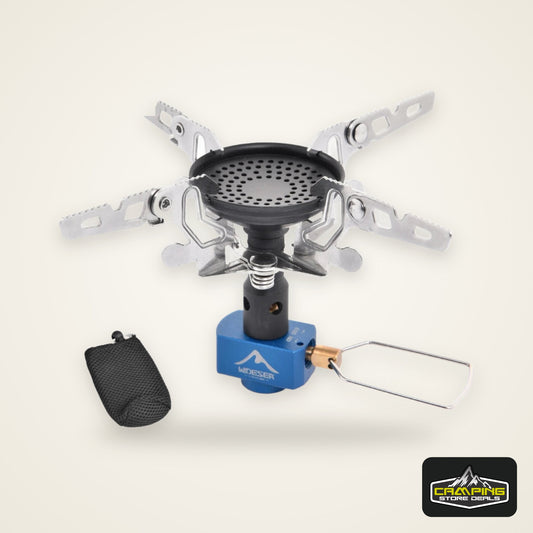 Widesea Portable Camping Gas Stove 3300W Ultralight 92g Aluminum Alloy Backpacking Stove with Carry Bag for Outdoor Cooking Hiki