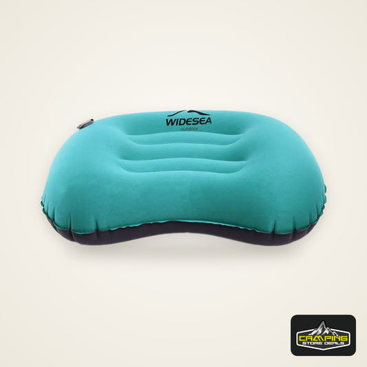 Widesea Portable Inflatable Pillow Camping Equipment Compressible Folding Air Cushion Outdoor Protective Tourism Sleeping Gear