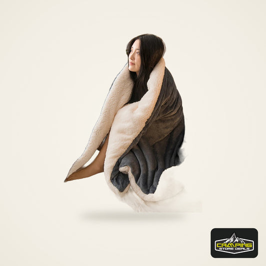 Wool Throw Blanket Keep Warm Winter Bed Blankets Double Sided Queen Duvet Cover Camping Double Bed Cover Bedspread On The Bed