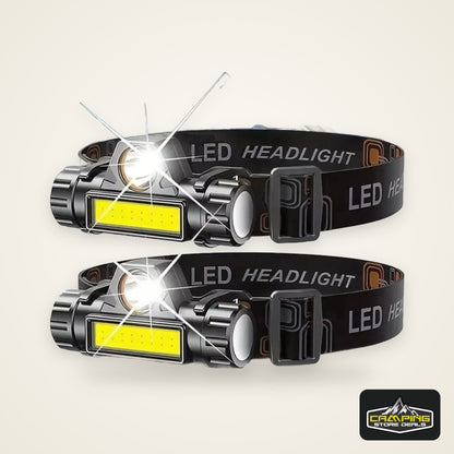 XP-G Q5 Headlamp Head Lamp Headlight Waterproof 2500lm Cob Led Built in Usb Rechargeable 14500 Battery Working Light